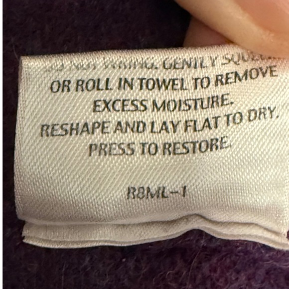 EILEEN FISHER Purple Wool Cashmere Blend Cardigan Sweater Jacket 2X - Picture 9 of 9